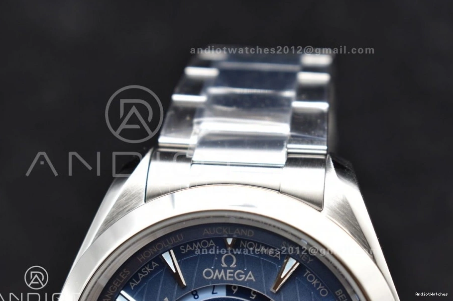 1:1 Stainless On 518 Edition Bracelet Terra Worldtimer GMT VSF Clone UrbanStyle Super Summer Dial A8938 43mm Best Blue Aqua 0217